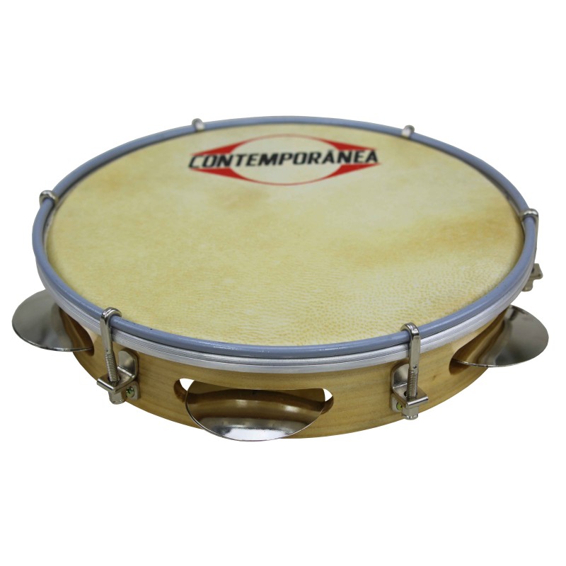 Pandeiro 8" bois - peau animale - Light